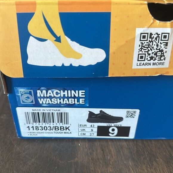 Skechers Men's Squad Chaos-Tough Walk Hands Free Slip-ins Sneaker Sz-9 Mens - Picture 8 of 14